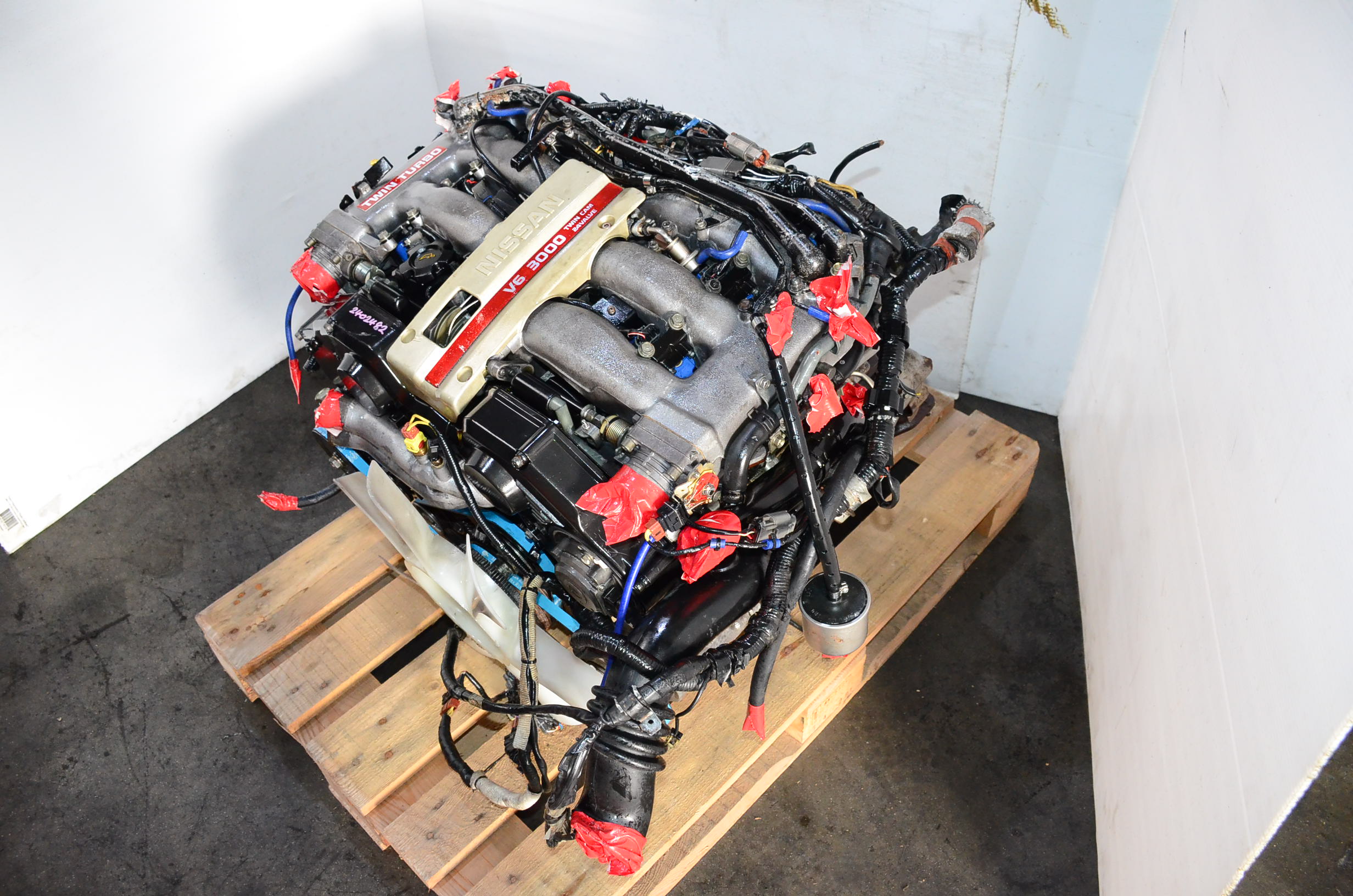 エンジン97cc 1990-1996 JDM NISSAN 300ZX VG30DETT 3.0L V6 TWIN TURBO ENGINE VG30