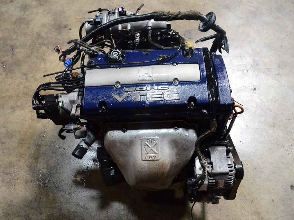 JDM Honda H23A Engine 97-01 Prelude 2.3L DOHC Vtec Motor Only PDE Head Blue Top